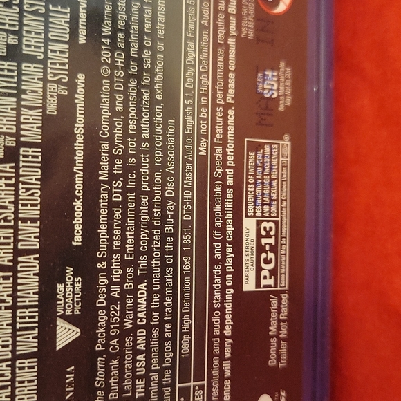 🌲 NWT Into The Storm Blu-ray movie film - Picture 3 of 4